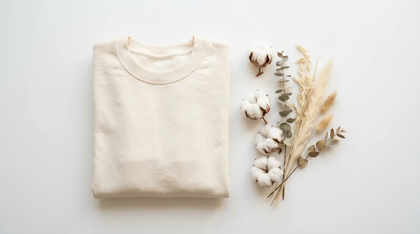 Premium blank apparel prepared for brand customization