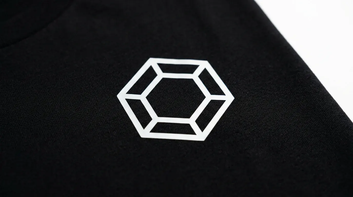 Heat transfer material reviewed before garment application