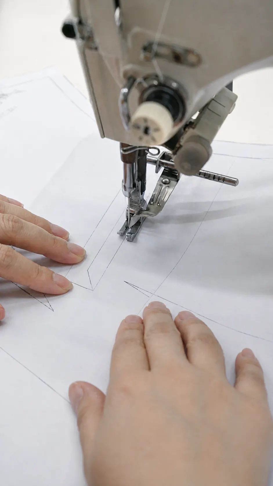 Garment pattern lines prepared during DRIOV clothing development