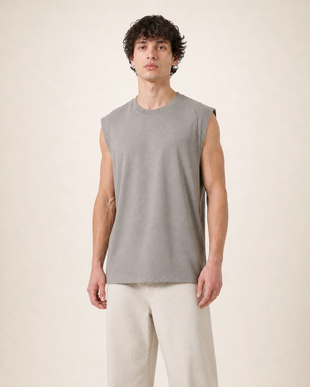 Court shown in a mid-length three-quarter model view in Grey Brown