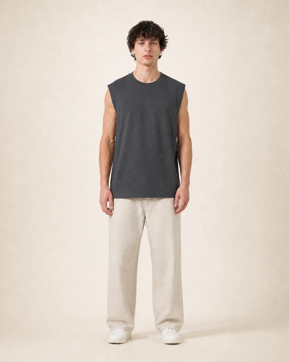 Court shown in a full-length front model view in Dark Grey