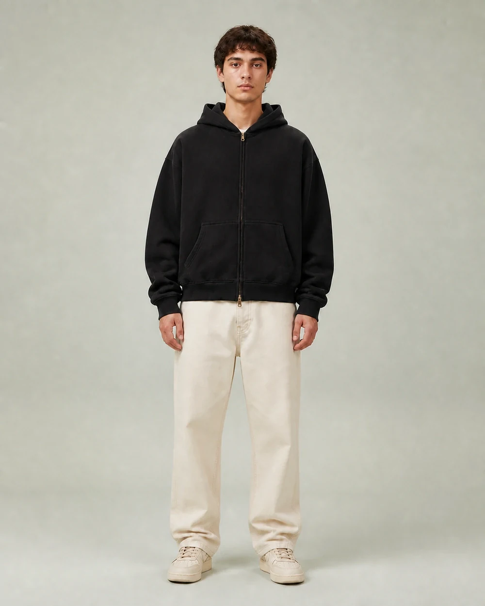 Vault shown in a full-length front model view in Reactive Black