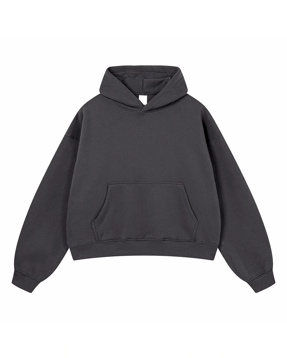 Cropbox front garment view in Dark Grey