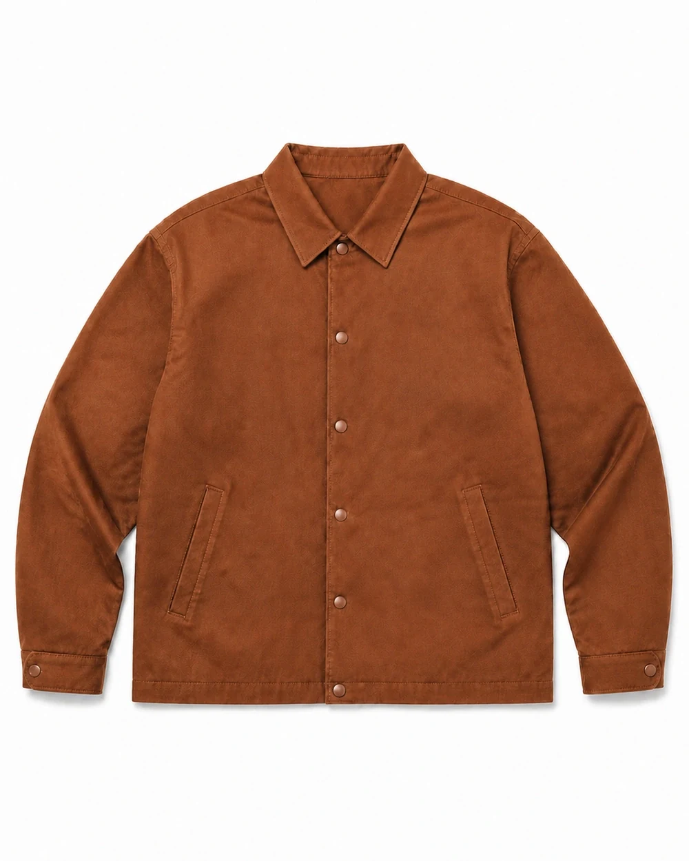 Frame Coach front garment view in Rust Brown