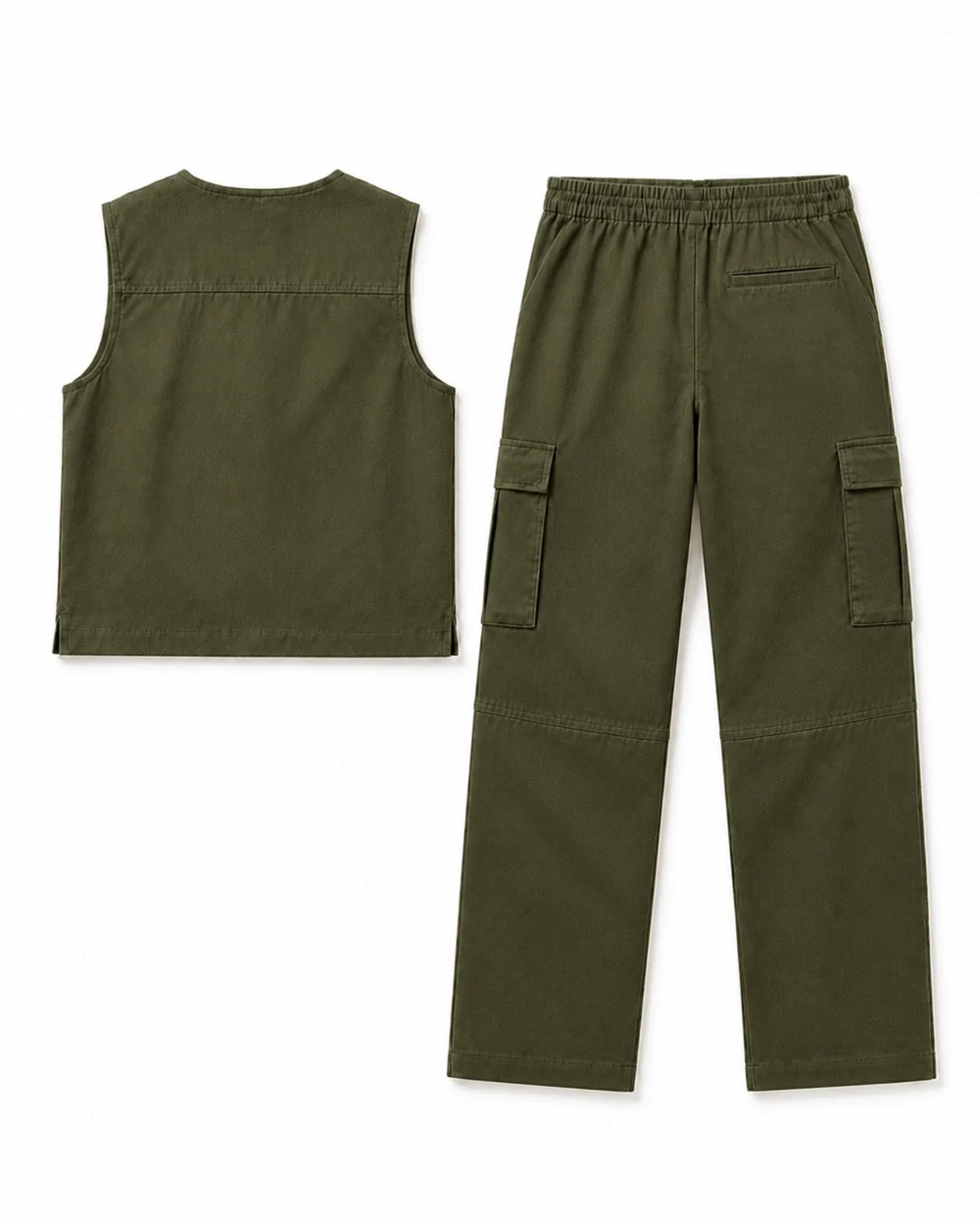 Field Set back garment view in Deep Olive