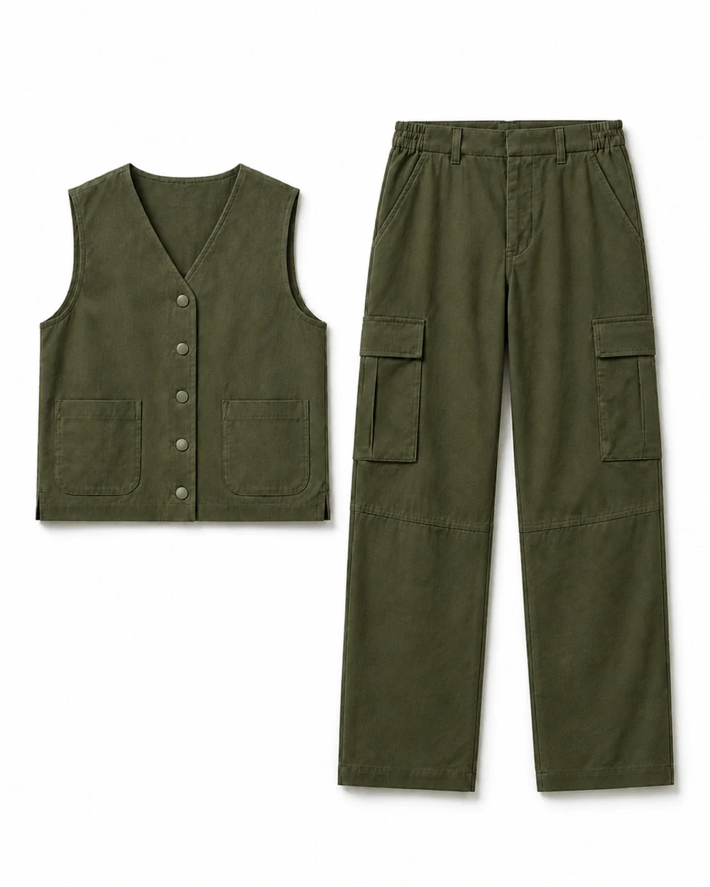 Field Set front garment view in Deep Olive