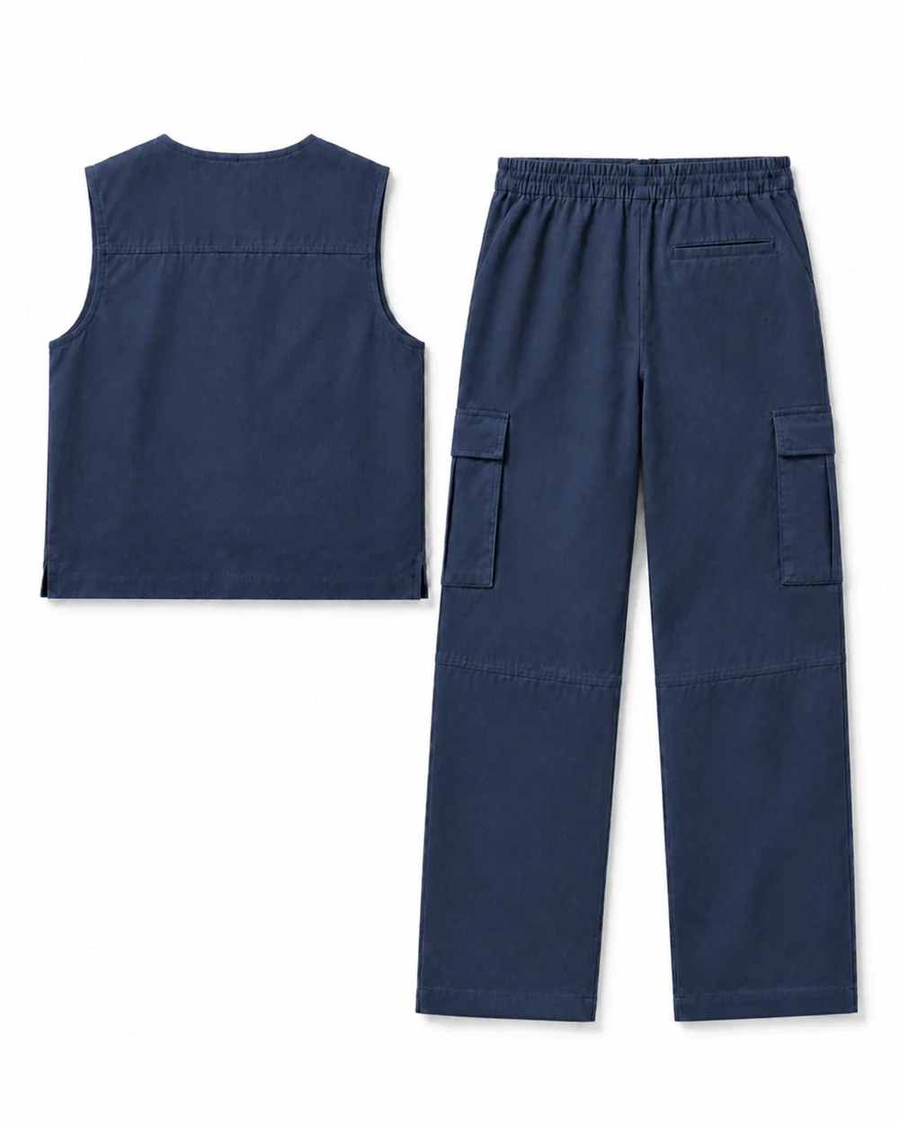 Field Set back garment view in Muted Navy