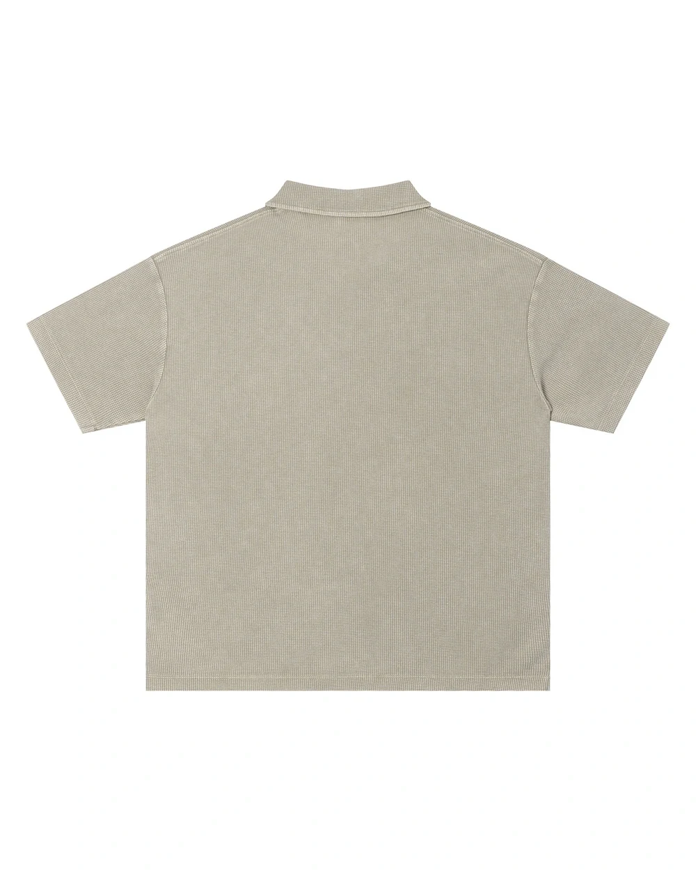 Cove back garment view in Washed Earth Taupe