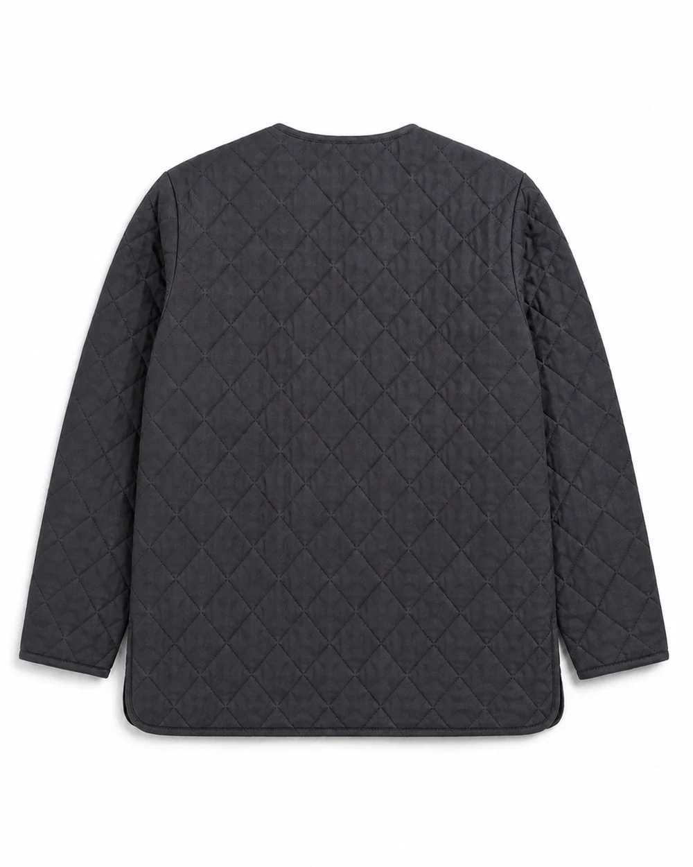 Lattice Liner back garment view in Charcoal