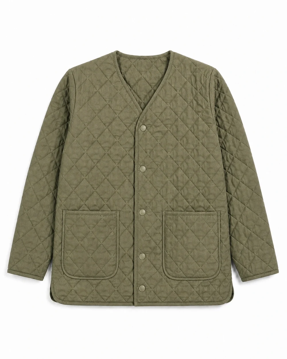 Lattice Liner front garment view in Dusty Olive