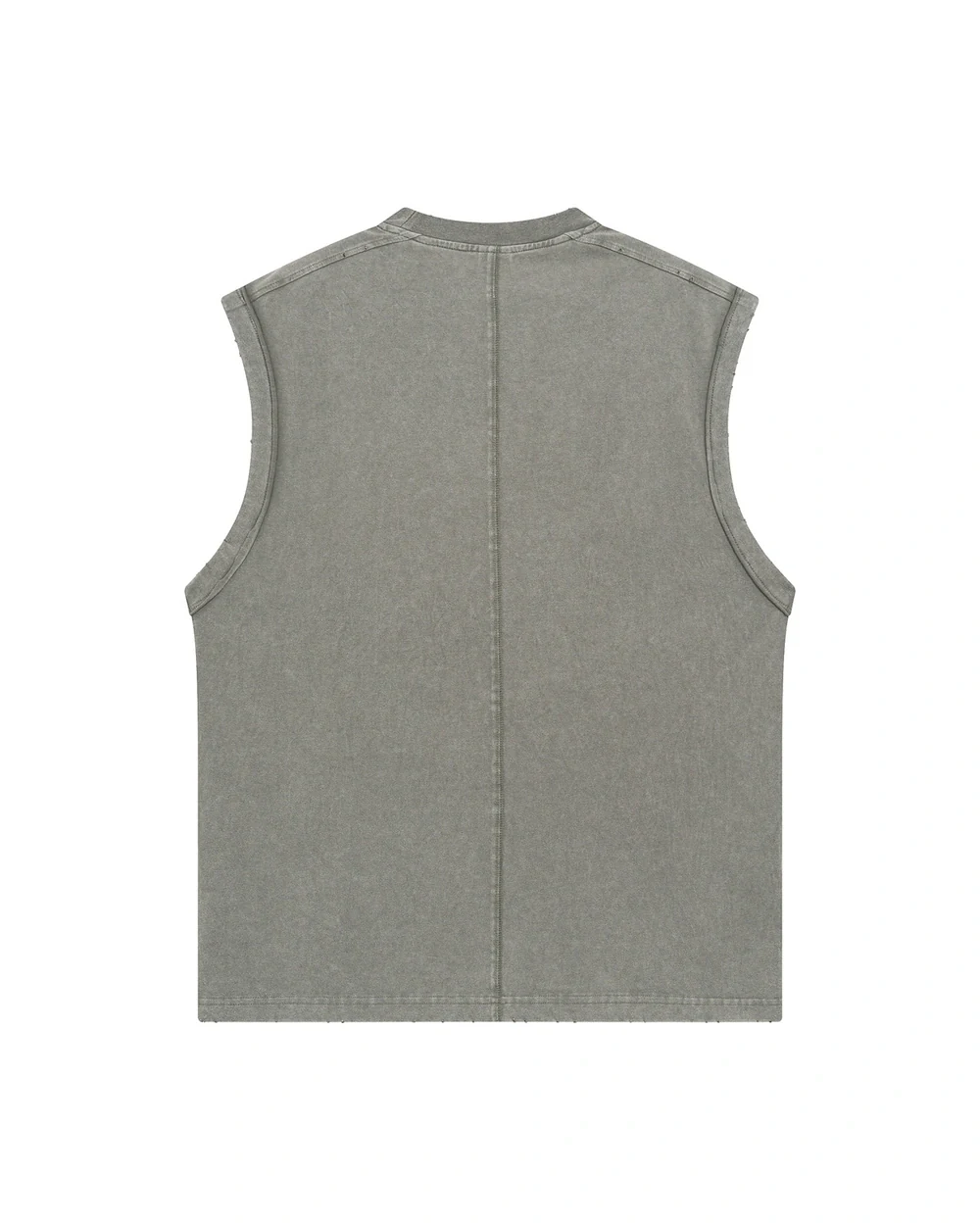 Rawline Tank back garment view in Washed Grey Green