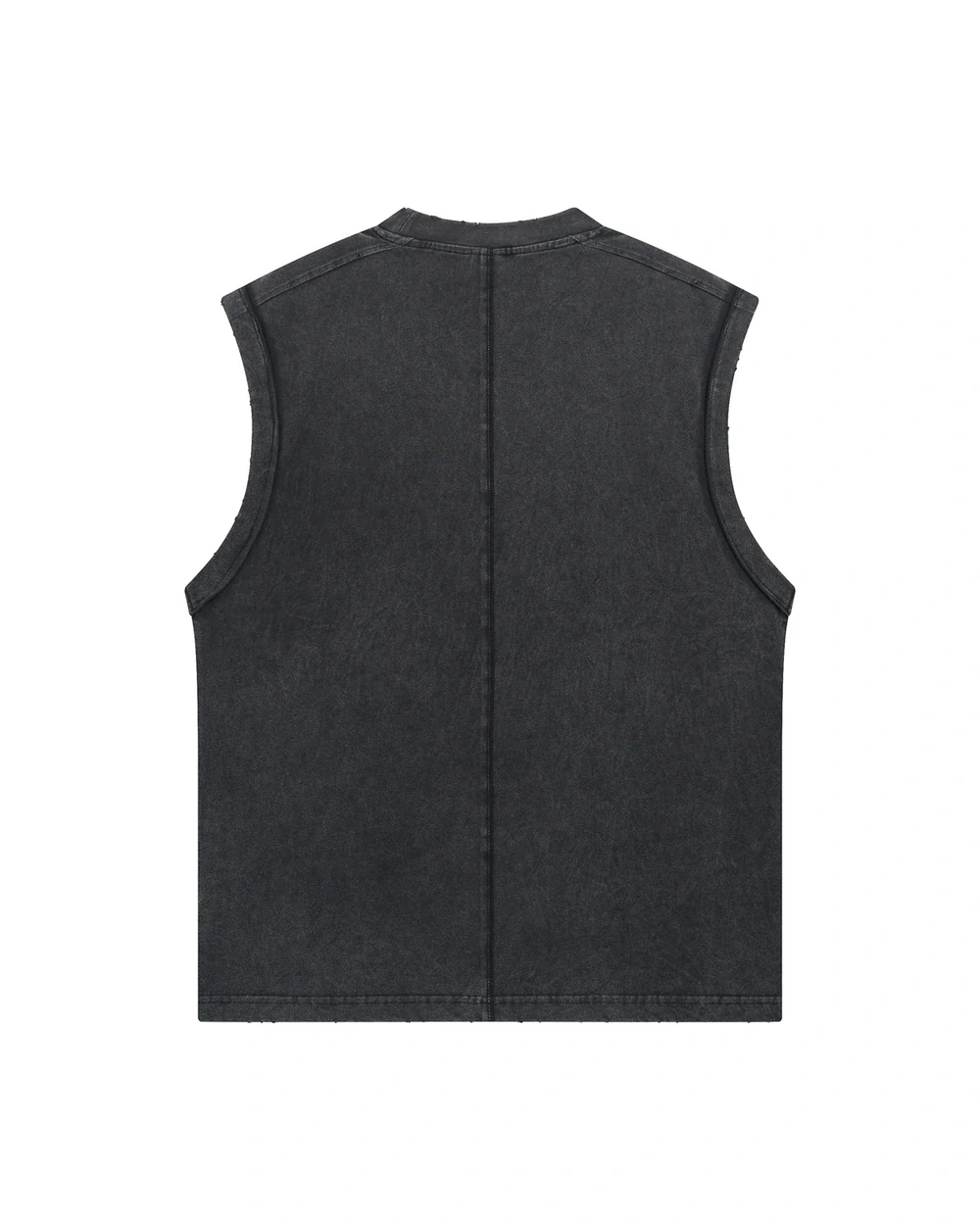 Rawline Tank back garment view in Washed Black