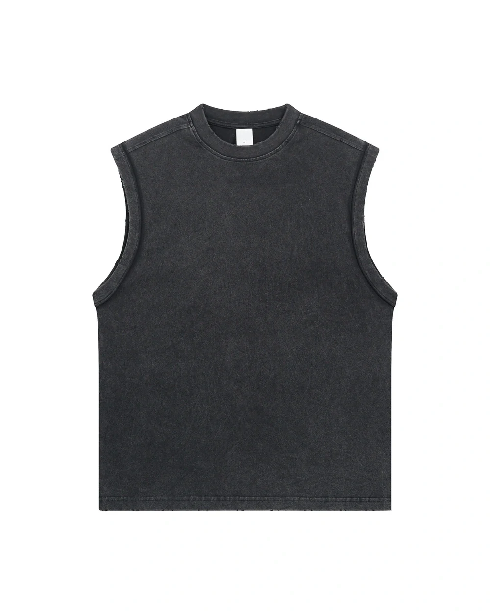 Rawline Tank front garment view in Washed Black