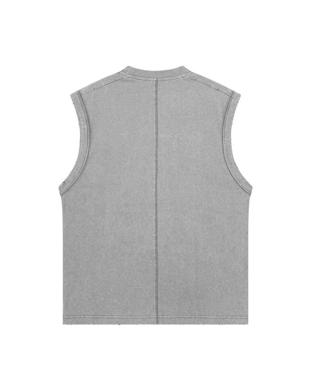 Rawline Tank back garment view in Washed Grey