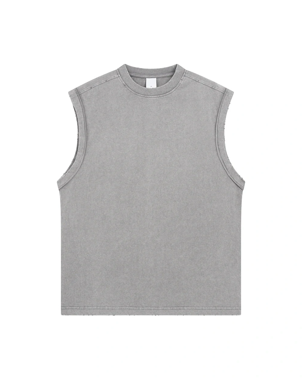 Rawline Tank front garment view in Washed Grey