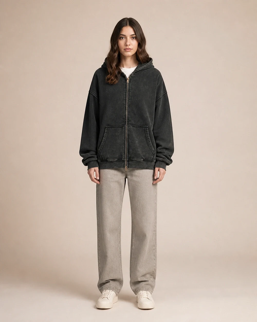 Frayed in Washed Black shown in a product view