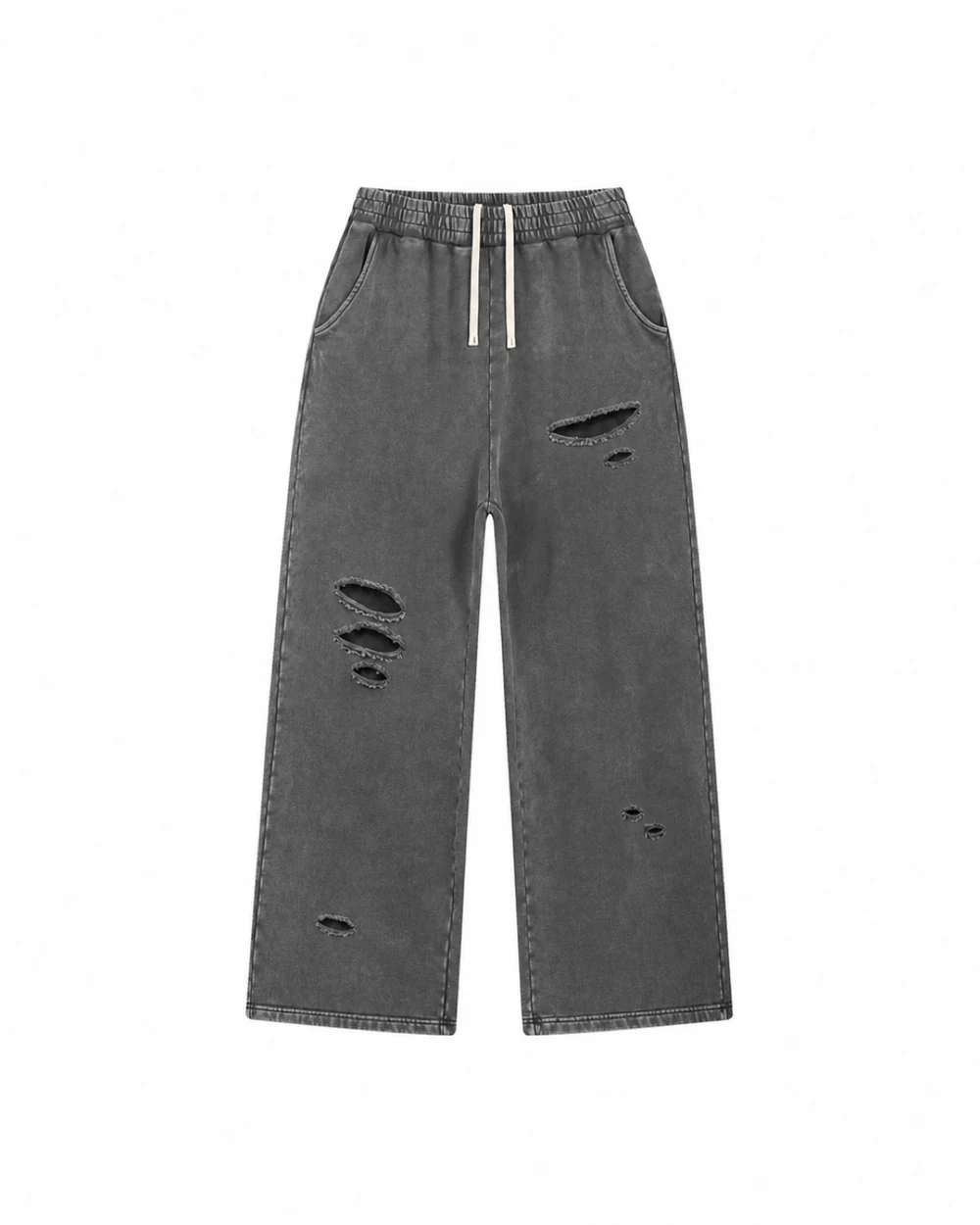 Ruin front garment view in Waxed Dark Grey