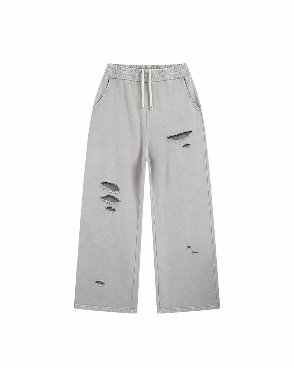 Ruin front garment view in Waxed Light Grey