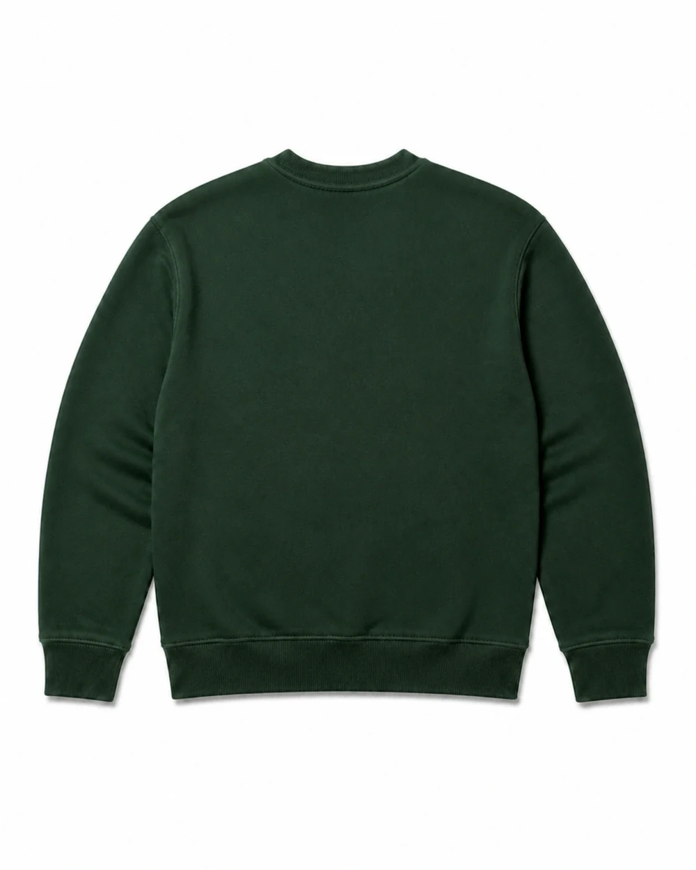 Inspire Crew back garment view in Forest Green