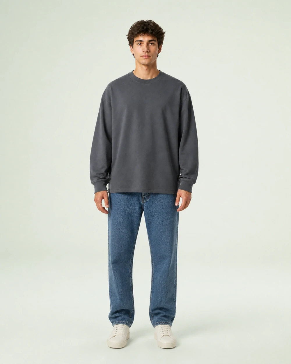 Crafter shown in a full-length front model view in Dark Grey