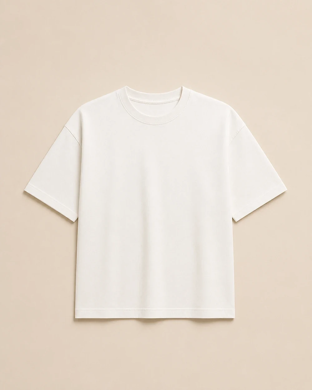 Hipster Tee front garment view in White