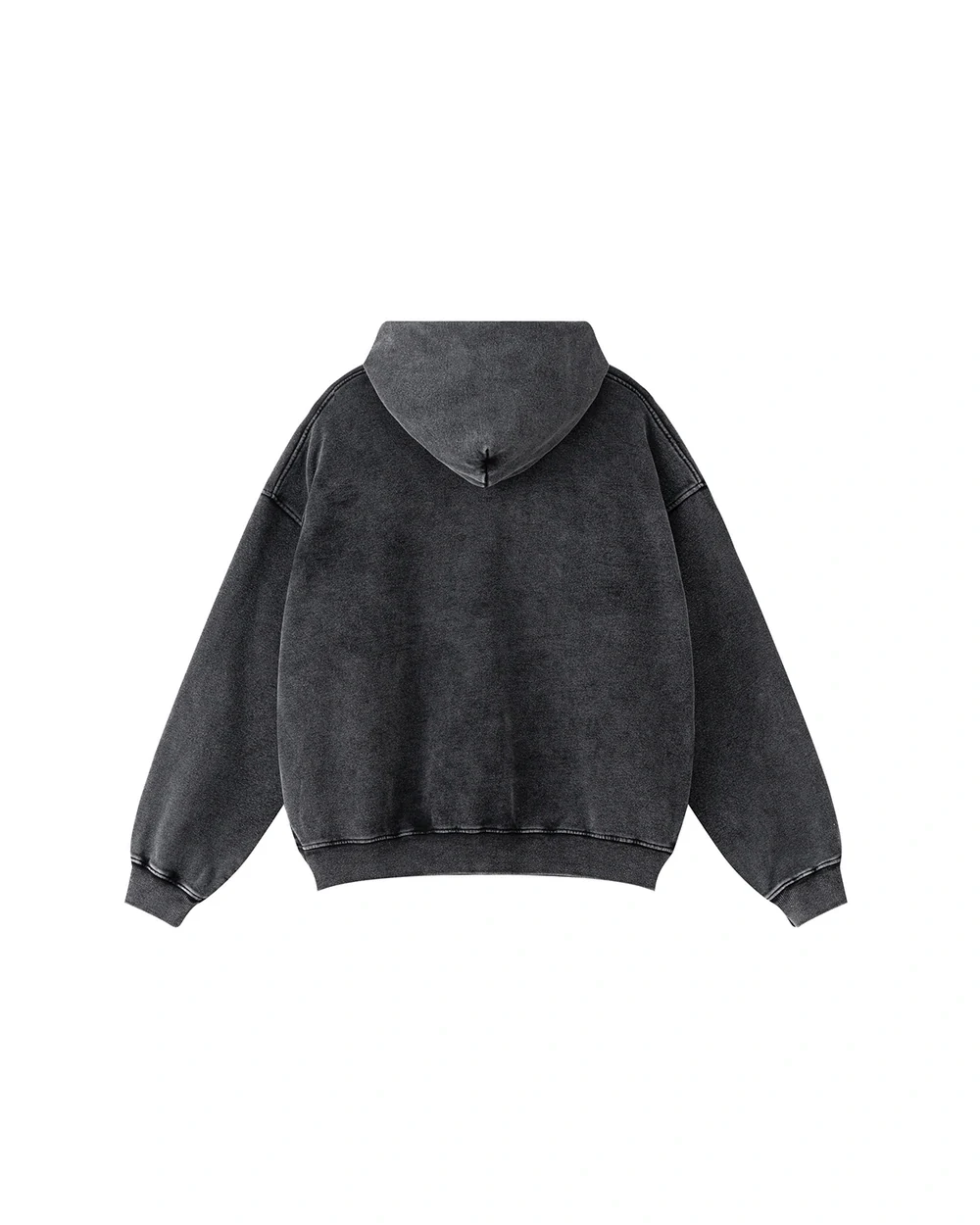 Washed Form back garment view in Snow-Wash Black