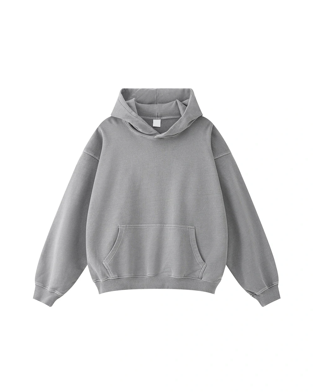 Washed Form front garment view in Medium Grey