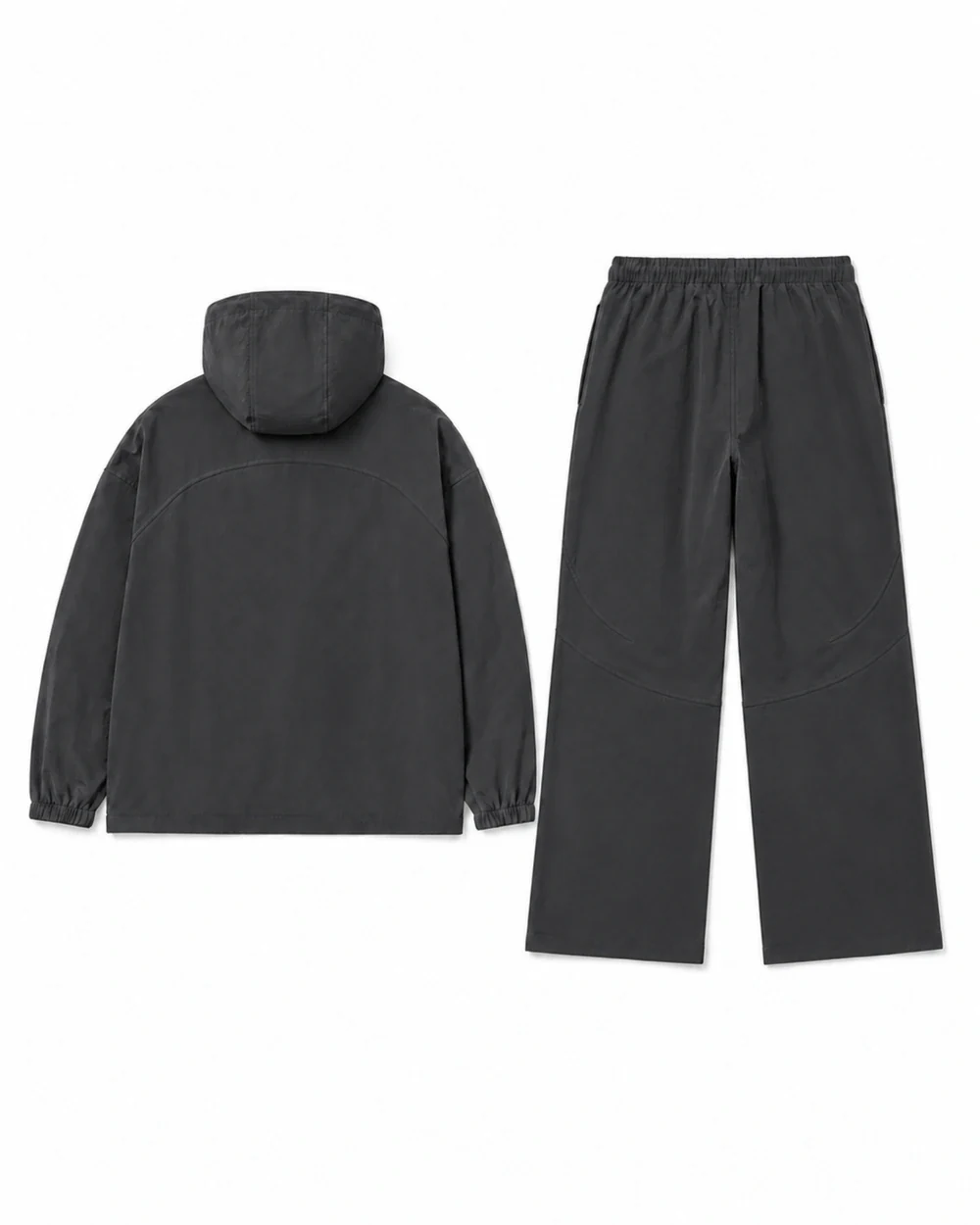 Trail back garment view in Charcoal