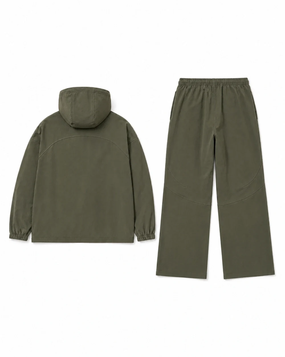 Trail back garment view in Dusty Olive