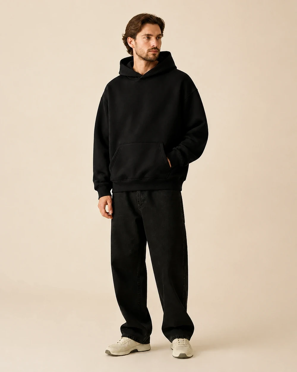 Forge shown in a full-length front model view in Pure Black