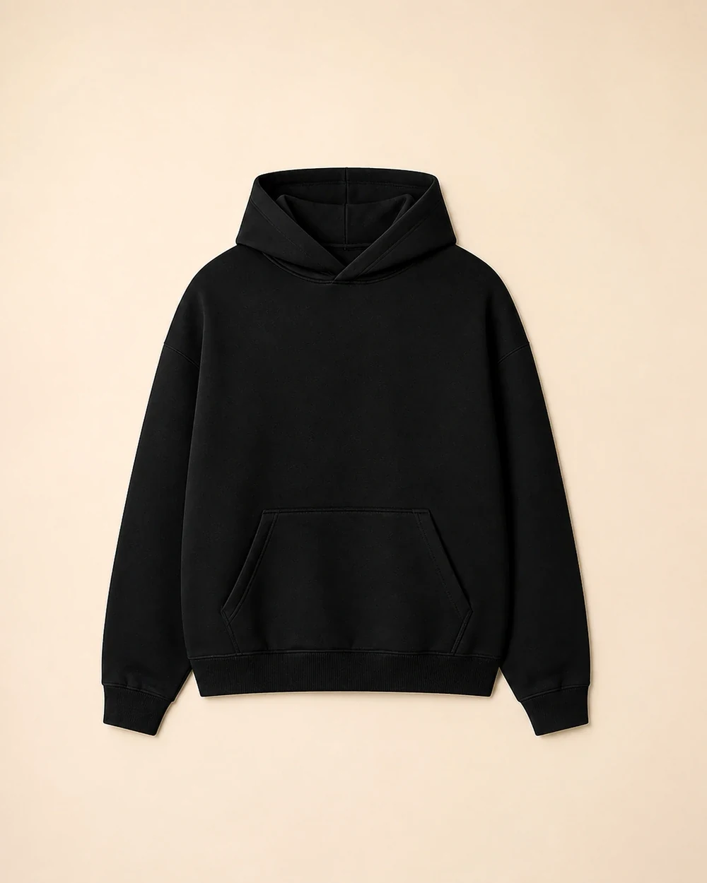 Forge front garment view in Pure Black