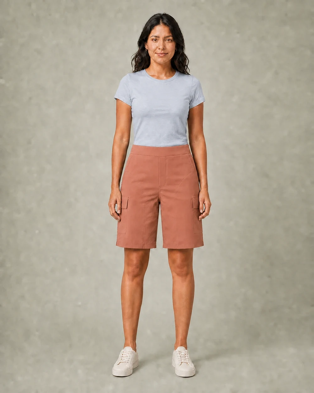 Field Cargo shown in a full-length front model view in Muted Clay