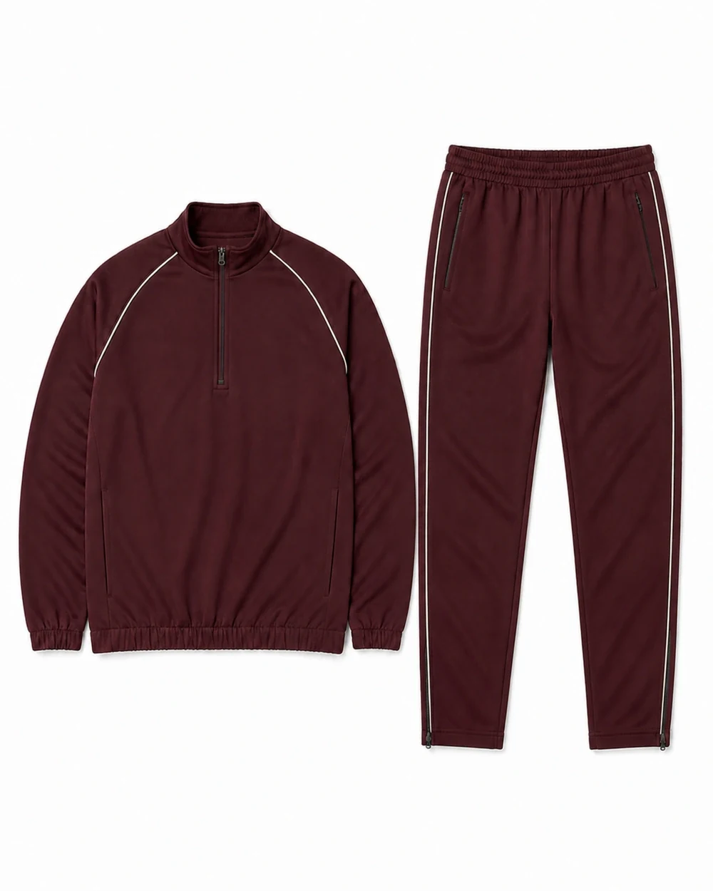 Vector front garment view in Oxblood