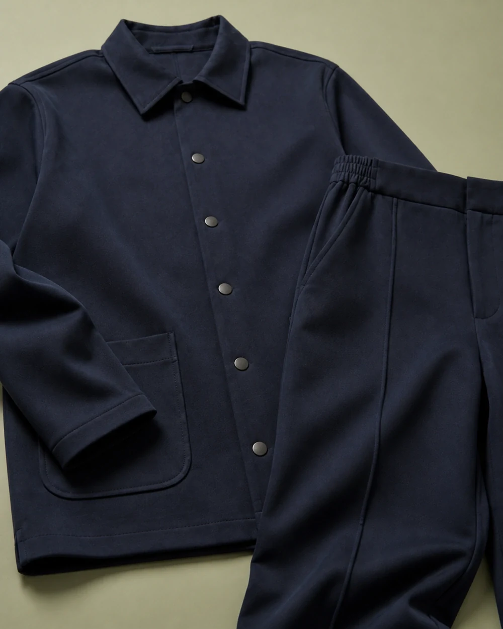 Studio construction detail shown in context in Deep Navy
