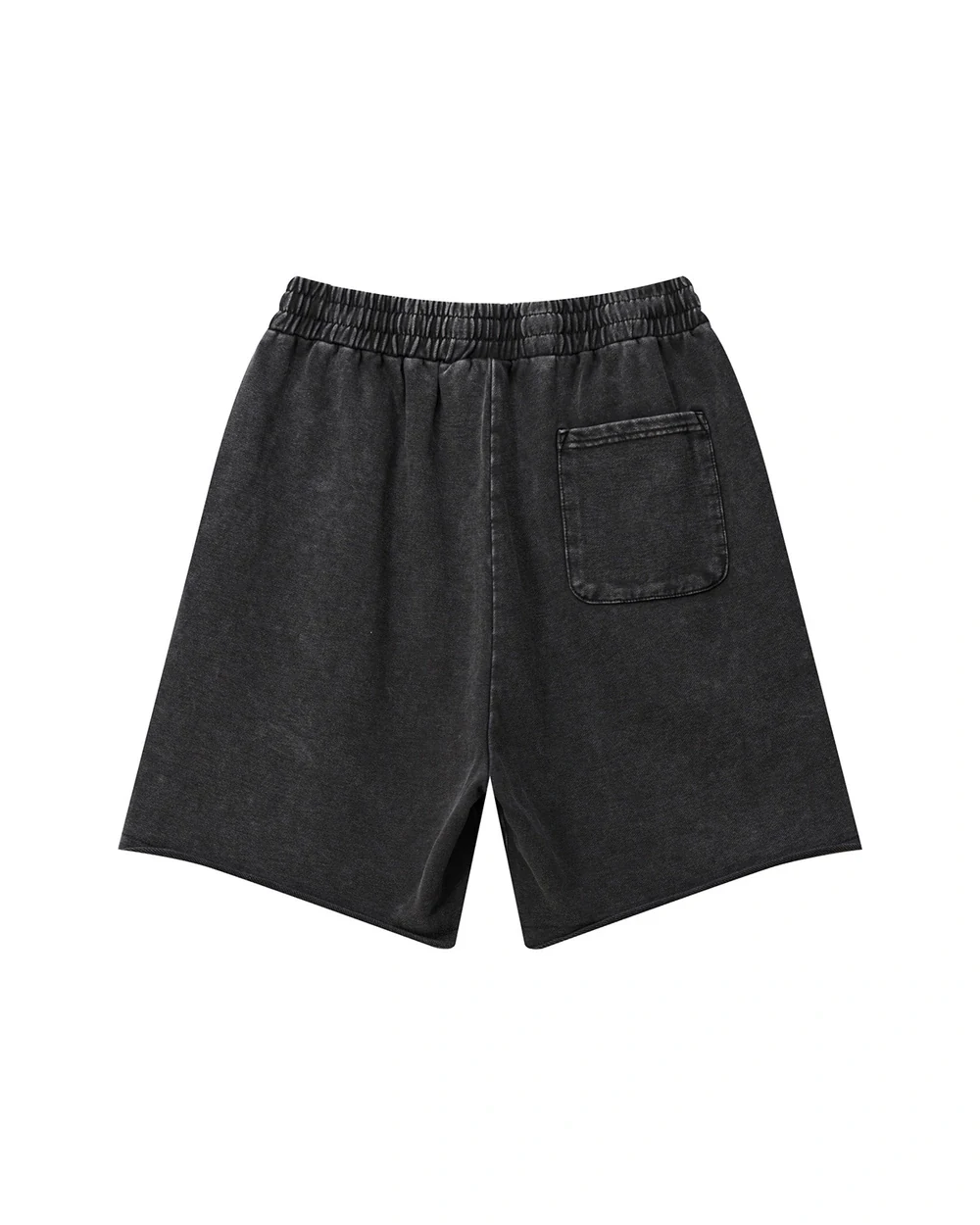 Rawline Shorts back garment view in Snow-Wash Black