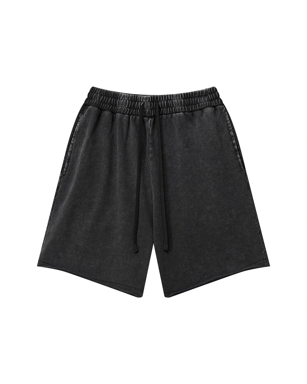 Rawline Shorts front garment view in Snow-Wash Black
