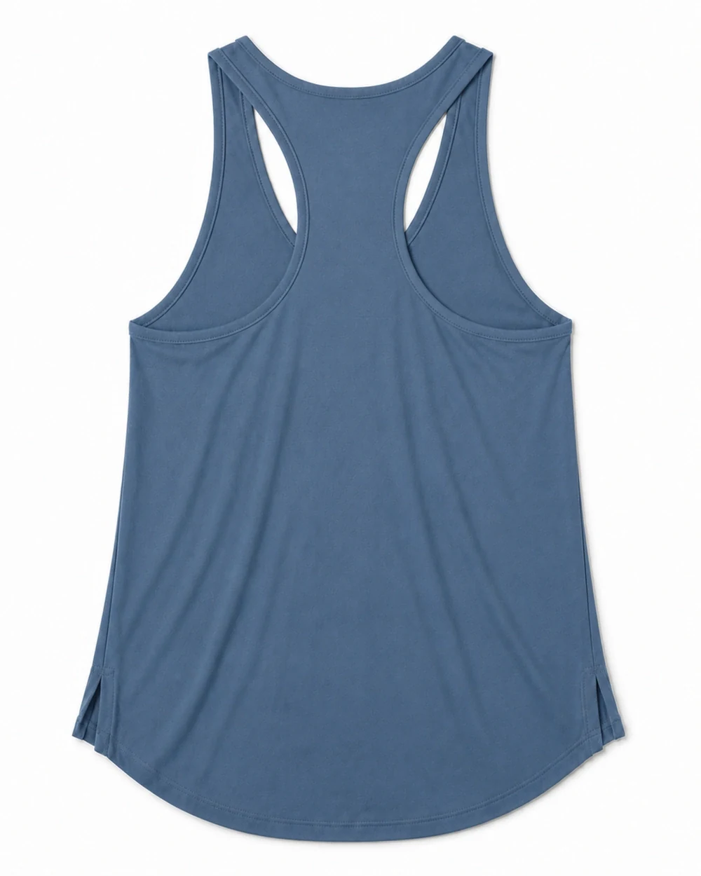 Arc Racerback back garment view in Dusty Blue