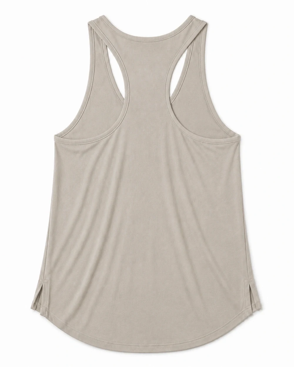 Arc Racerback back garment view in Soft Stone