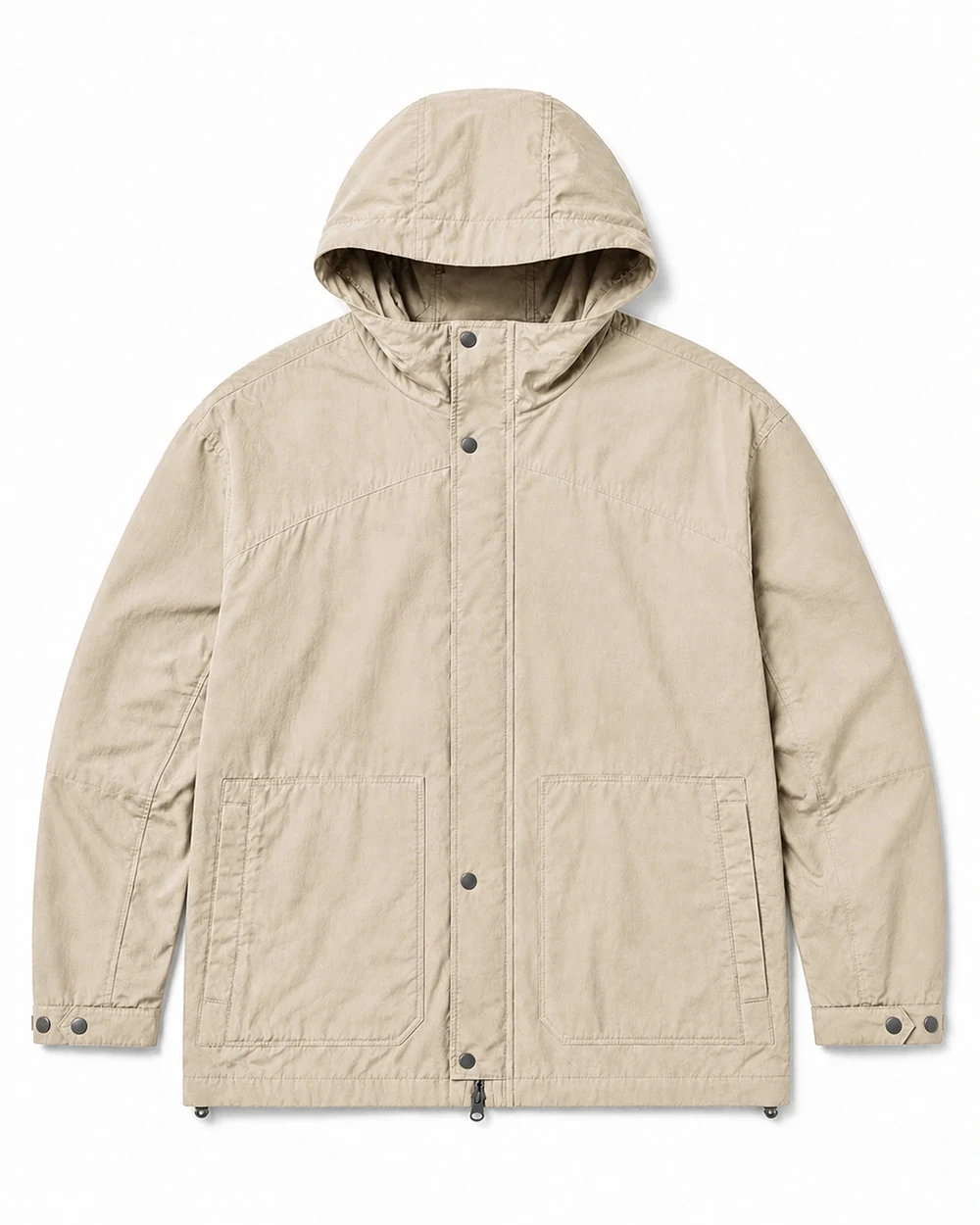 Roam Shell front garment view in Light Sand