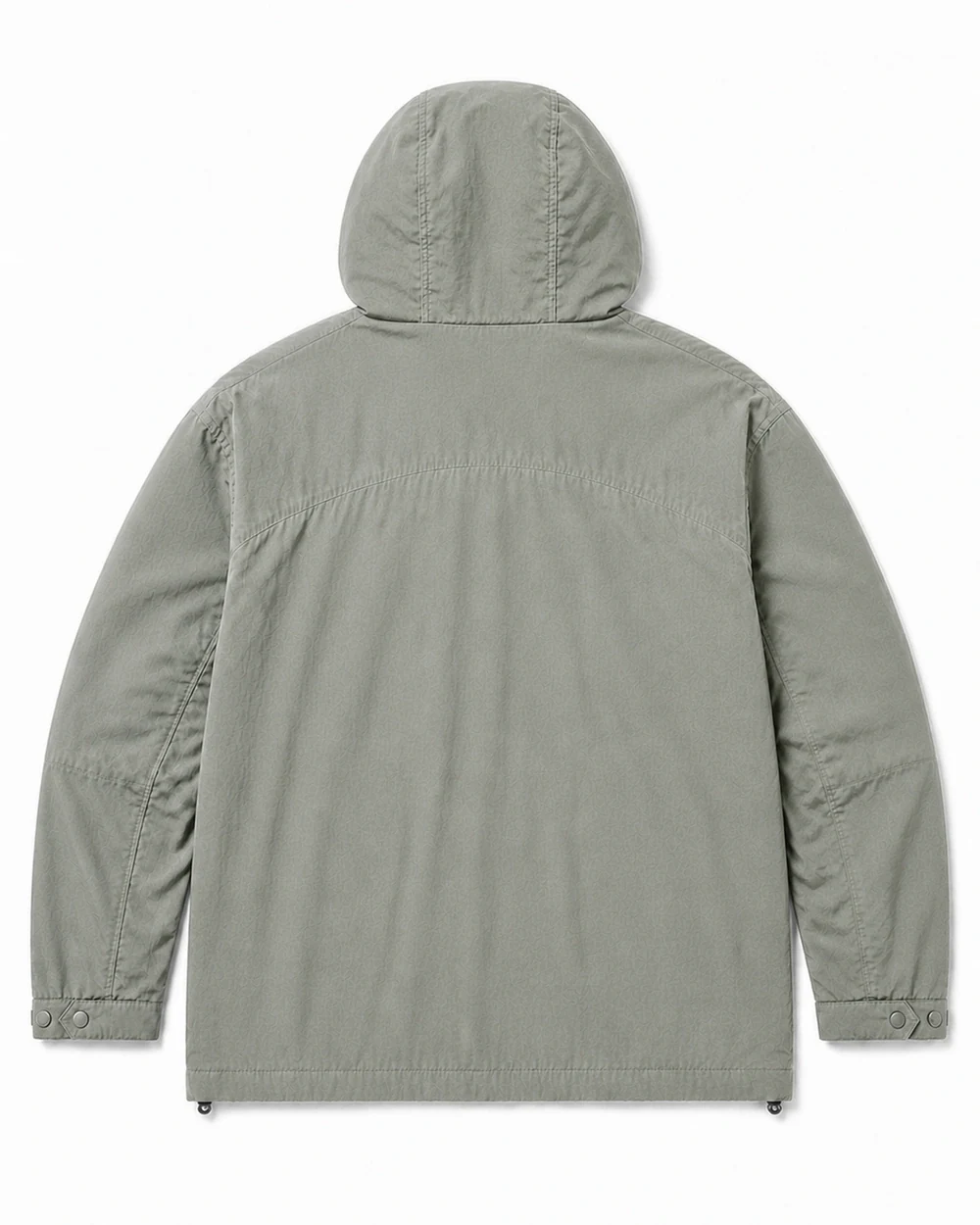 Roam Shell back garment view in Sage Grey