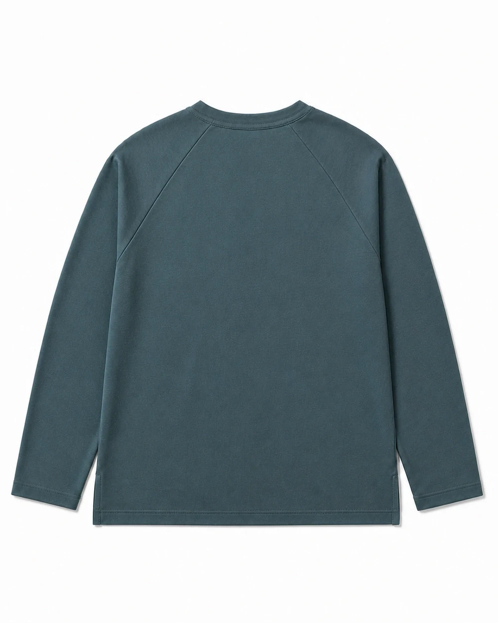 Relay Henley back garment view in Muted Teal