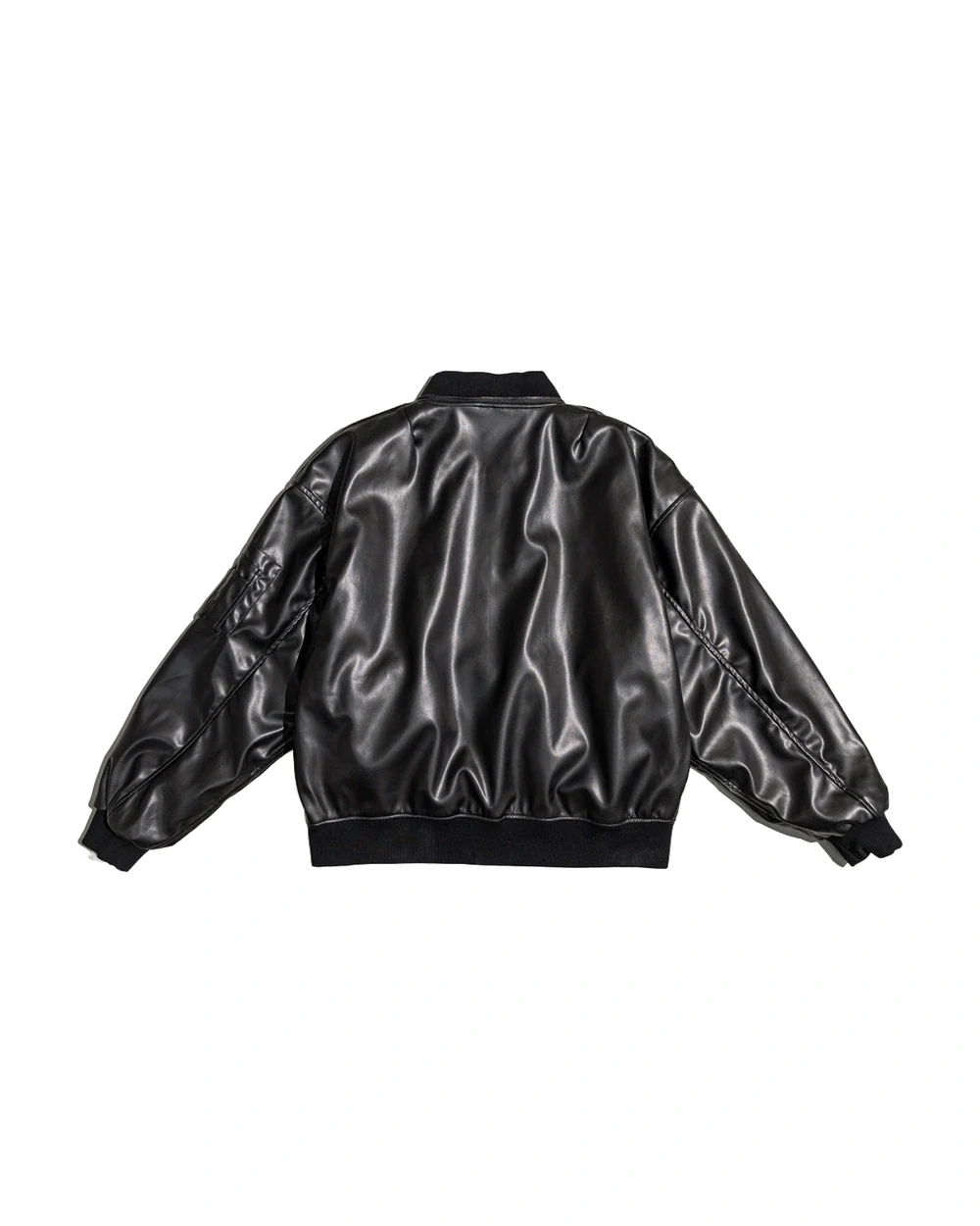 Vesper Bomber back garment view in Black