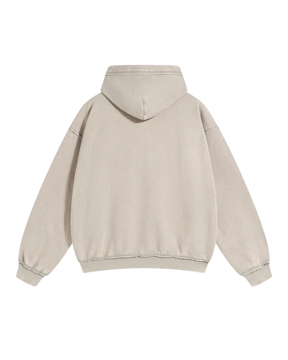 Riven back garment view in Vintage Light Grey