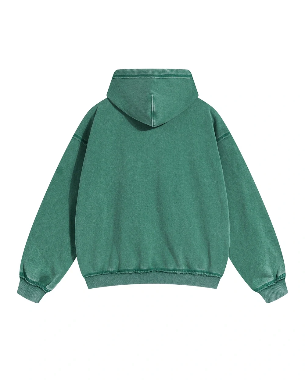 Riven back garment view in Vintage Forest Green