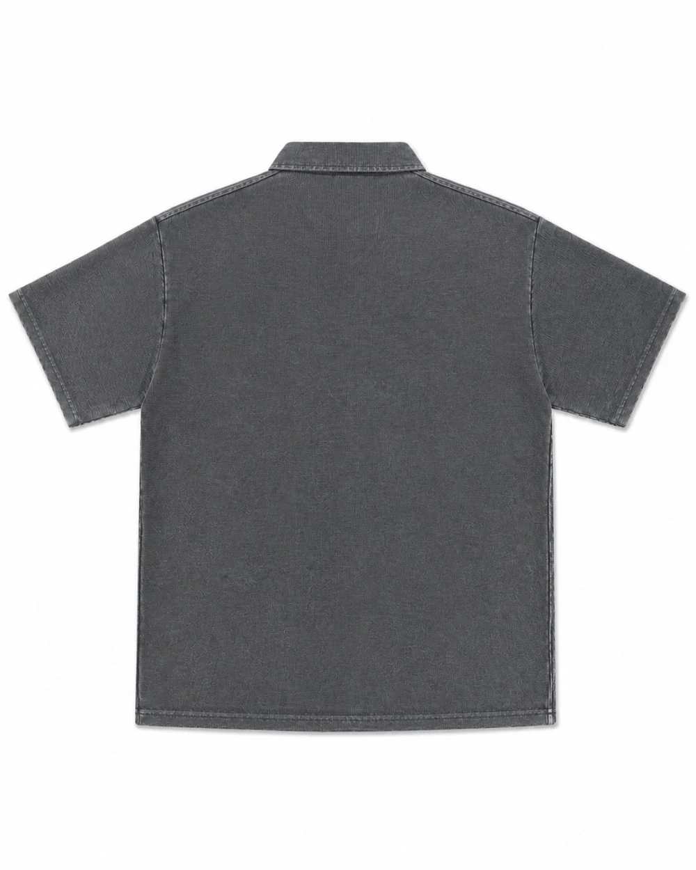 Ridge Half-Zip back garment view in Waxed Grey