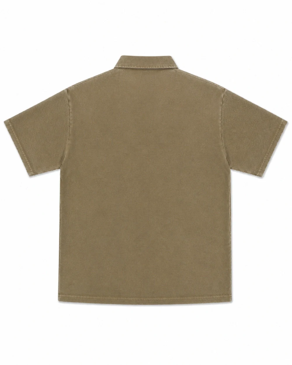 Ridge Half-Zip back garment view in Waxed Brown