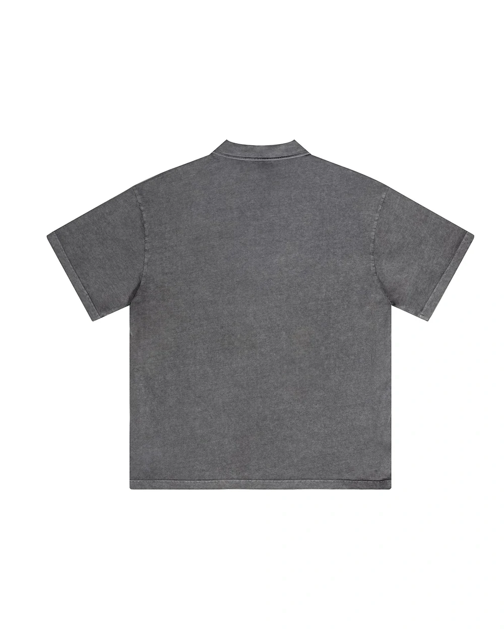 Foundry Polo back garment view in Dark Grey