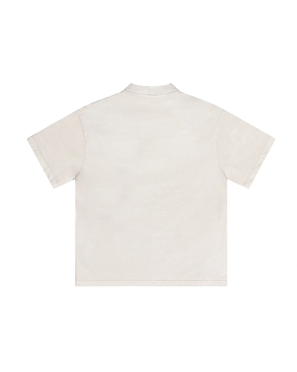 Foundry Polo back garment view in Vintage Beige
