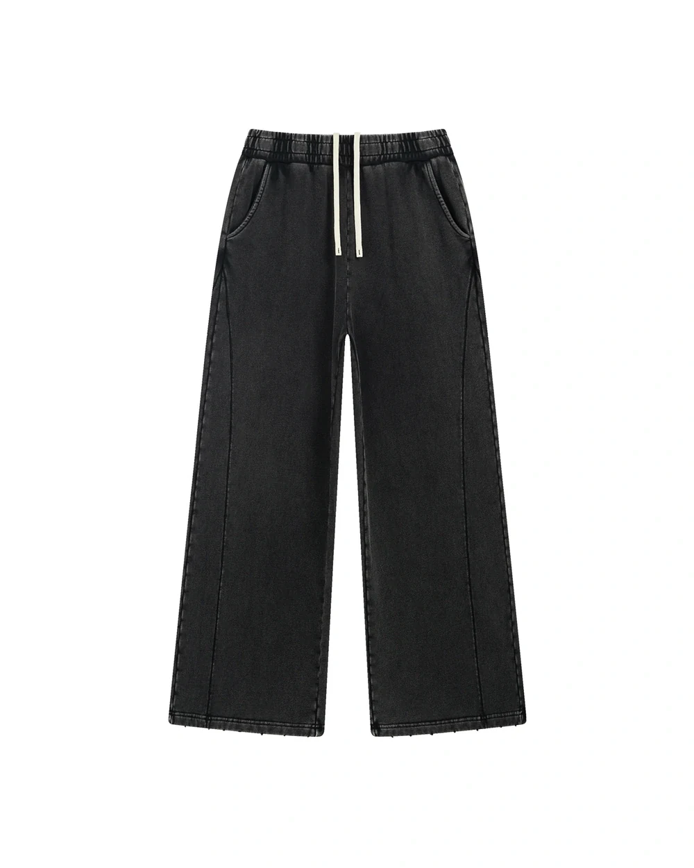 Rawline Pants front garment view in Waxed Black