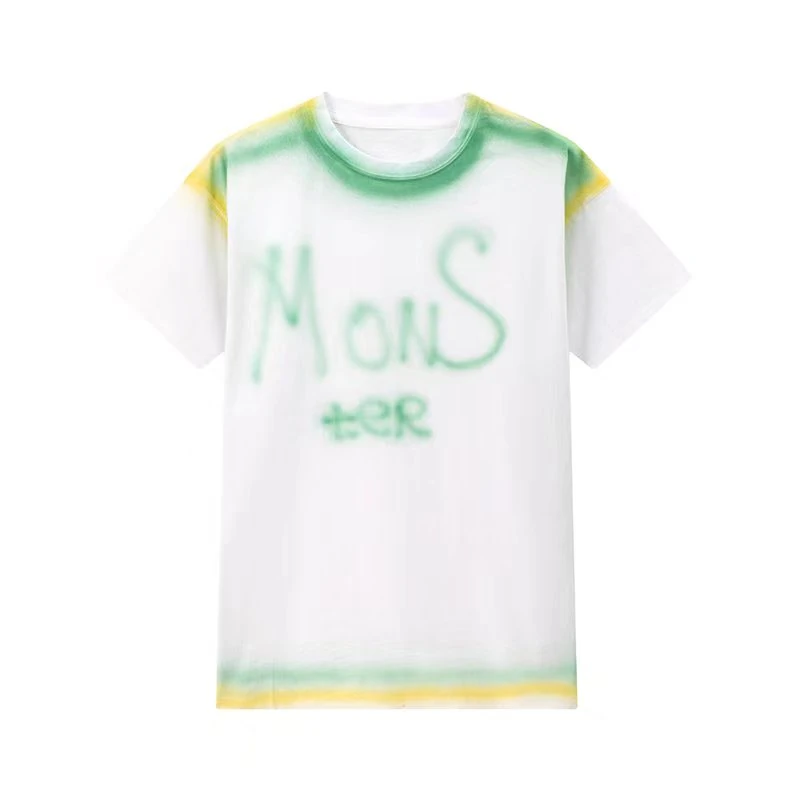 Tie-dye colour process on a physical garment